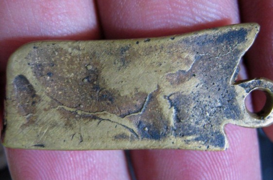 เหรียญหล่อพิมพ์พระนอนหลวงพ่อกึ๋น ปี2486 เนื้อทองผสม วัดดอนฯ กรุงเทพฯ 