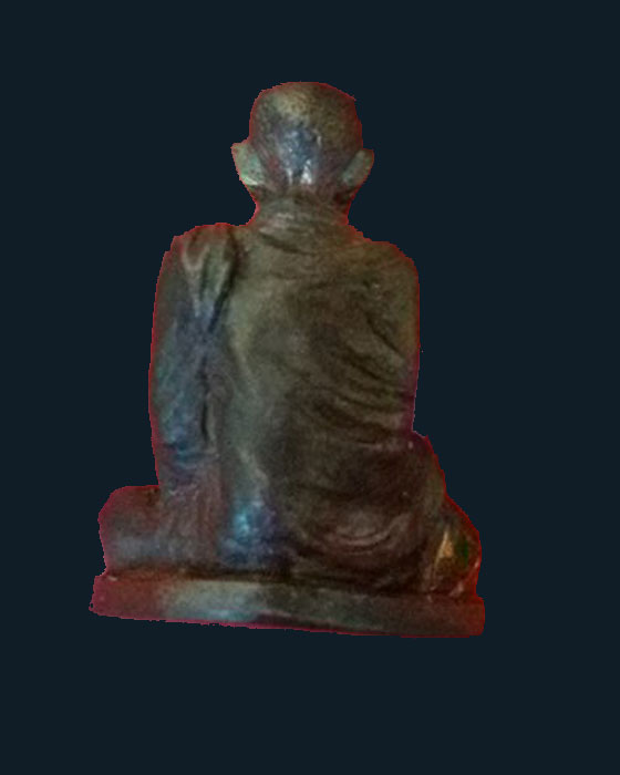 รูปหล่อลอยองค์หลวงพ่อเกษม รุ่น พญาวันมหาโชค เนื้อนวะโลหะพิมพ์ใหญ่ ปี36