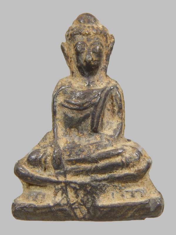 พระอู่ทองนั่งฐานผ้าทิพย์ กรุวัดเทวสังฆาราม จ.กาญจนบุรี