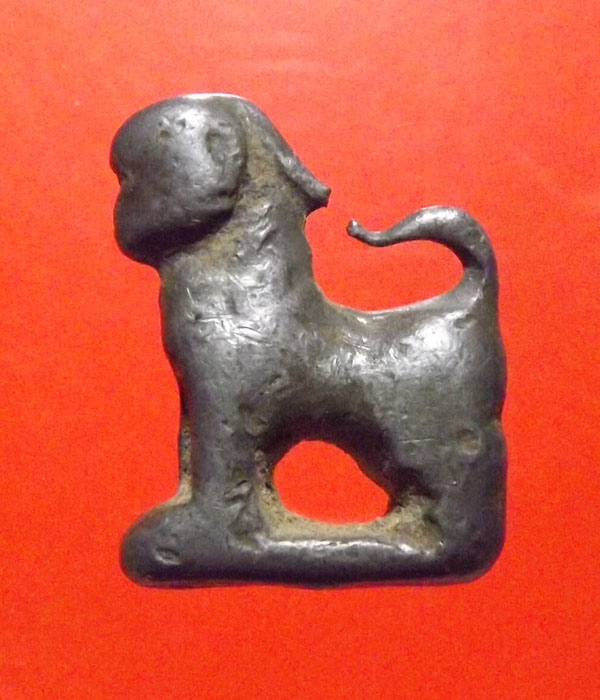 สิงห์หลวงพ่อกวย วัดโฆสิตตาราม เนื้อตะกั่ว ยุคแรก