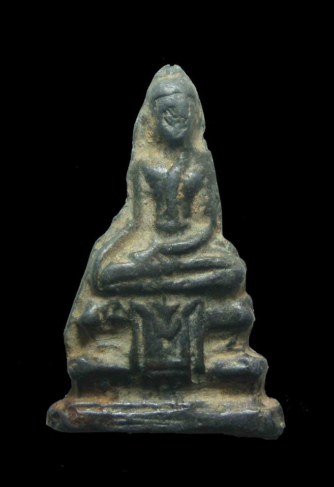 อู่ทองฐานผ้าทิพย์ เนื้อตะกั่วสนิมแดง กรุวัดสิงห์ จ.ปทุมธานี