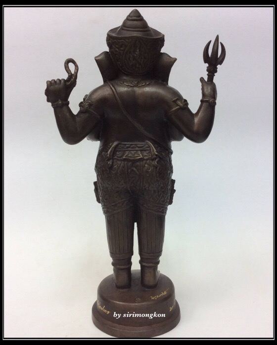 พระพิฆเนศ ปางยืนประทานพร รุ่น 100 ปี กรมศิลปากร ขนาดบูชา สูง 10.5 นิ้ว เนื้อโลหะผสม No.2679