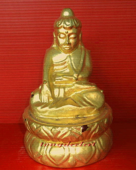 พระบัวเข็มทาทอง ศิลปะมอญพม่า สวยมากค่ะ