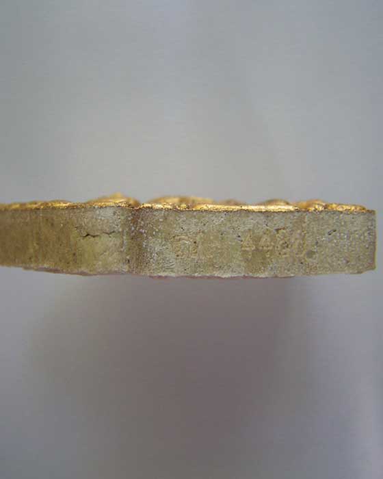 พระขุนแผน พรายกุมาร พิมพ์ใหญ่ หลวงพ่อสาคร ปี51 เนื้อขาวทาทอง ฝังพลอยเสก