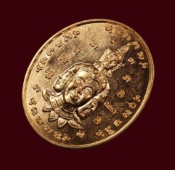 เหรียญอิติปิโส หน้าทอง วัดมณีชลขันฑ์ ปี 2557 สวย คม ขลัง