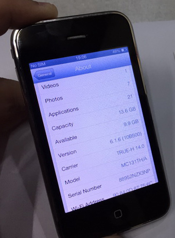iPhone 3 GS สวยๆ ของแท้ 16GB เครื่อง TH พร้อมของแถม