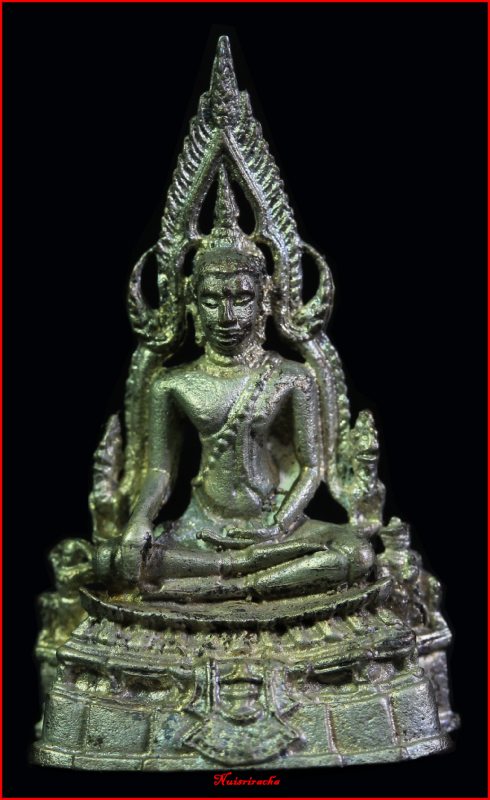กริ่งพระพุทธชินราช พระมาลาเบี่ยง ปี 2520 พิมพ์ใหญ่ เนื้อเงิน