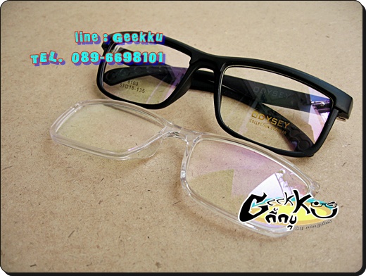 กรอบแว่น ODYSEY รุ่น 8103 ทรงกรอบเต็มสีดำด้าน ตัวกรอบถอดเปลี่ยนได้ค่ะ