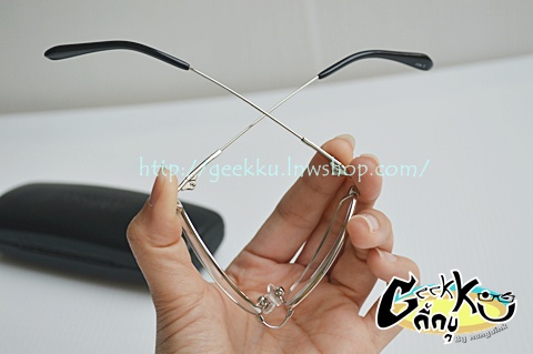 กรอบแว่นตา Nikon (N-19) NC3082 ทรงเต็มกรอบสีเงิน  กรอบ Titanium 