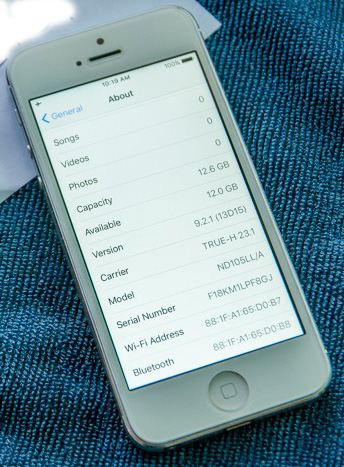 iPhone 5 16GB สีขาว อุปกรณ์ครบ กล่องเลขอีมี่ตรง ติดฟิล์มแล้ว ไม่ติดไอคราว, รีเซ็ตได้ตลอด