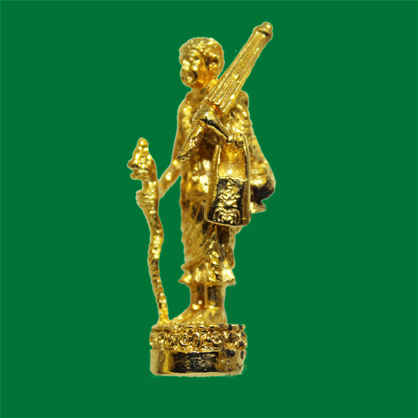 100.- รูปหล่อพระสิวลี หลวงพ่อแพ วัดพิกุลทอง กะไหล่ทอง สูงประมาณ 3 cm.