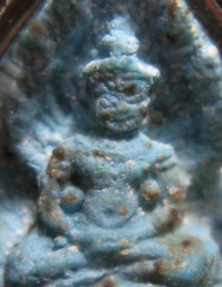 พระนาคปรกใบโพธิ์ท่านเจ้าคุณนรฯ ปี2513 เนื้อผง วัดศีลขันธาราม จ.อ่างทอง มีเลี่ยมเงินพร้อมห้อย