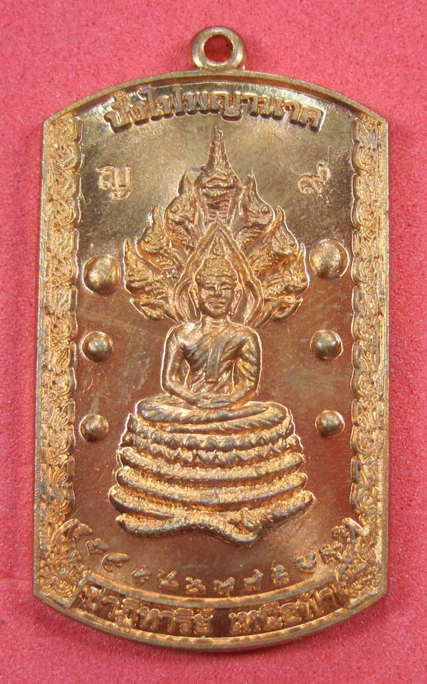 วัดใจเหรียญอธิฐานตำนานมหัศจรรย์วัดไทยเมืองบั้งไพพญานาค(สีทองแดง) อ.โพนพิสัย จ.หนองคาย