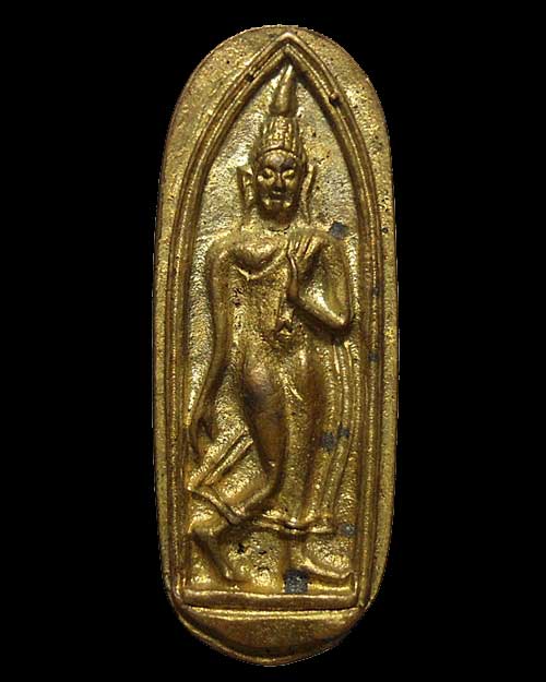 เคาะเดียวครับ @@@ เหรียญหล่อปางลีลา เสาร์ ๕ ฉลอง 91 ปี 2539 เนื้อทองผสม กล่องเดิม