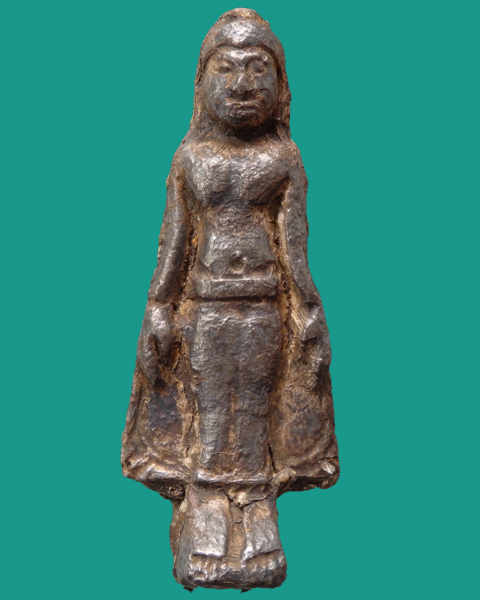 พระเนื้อว่านหน้าเงิน ศิลปะอยุธยายุคต้น