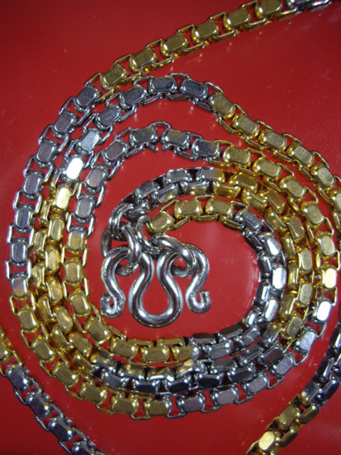 สร้อยสเตนเลสสองกษัตริย์  สวยลายทันสมัยความยาว 26 นิ้ว