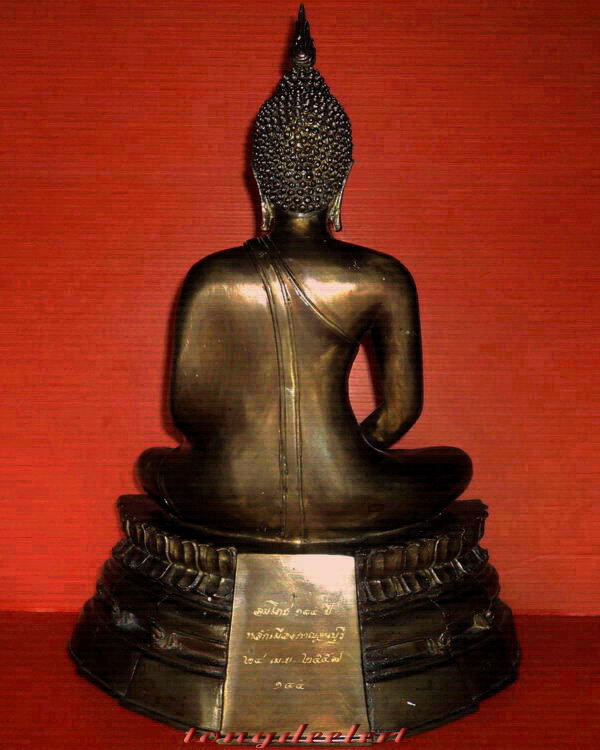 พระพุทธหลักเมืองมิ่งมงคลกาญจน์ ปางสะดุ้งกลับ ชนะมาร ประทานทรัพย์ พระดีพิธีใหญ่ สวยมากค่ะ