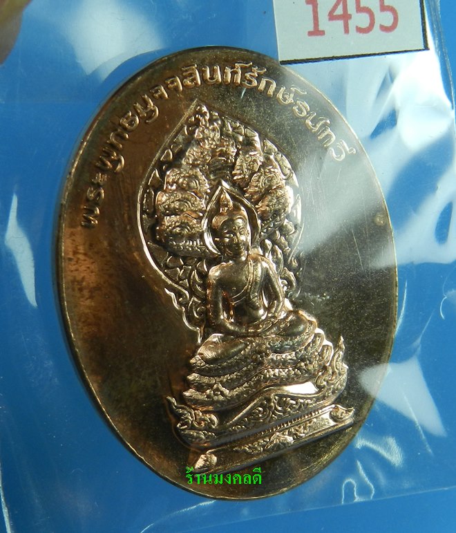 เหรียญพระพุทธมุจจลินท์ (พระนาคปรก) รุ่นมุจจลินท์มหาโภคทรัพย์ จ.อยุธยา เนื้อทองแดงขัดเงา#1455