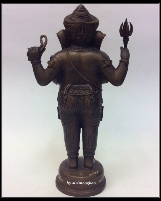 พระพิฆเนศ ปางยืนประทานพร รุ่น 100 ปี กรมศิลปากร ขนาดบูชา สูง 10.5 นิ้ว เนื้อโลหะผสม No.1761