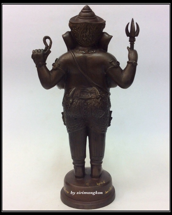 พระพิฆเนศ ปางยืนประทานพร รุ่น 100 ปี กรมศิลปากร ขนาดบูชา สูง 10.5 นิ้ว เนื้อโลหะผสม No.2125