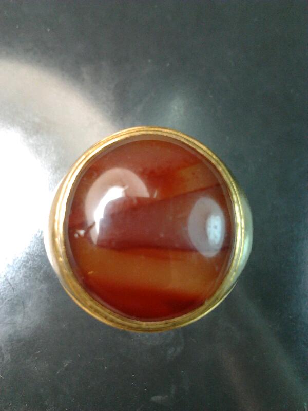 แหวนทองแท้ๆงานสั่งทำ หัวเป็นหินนำโชค งานสวย