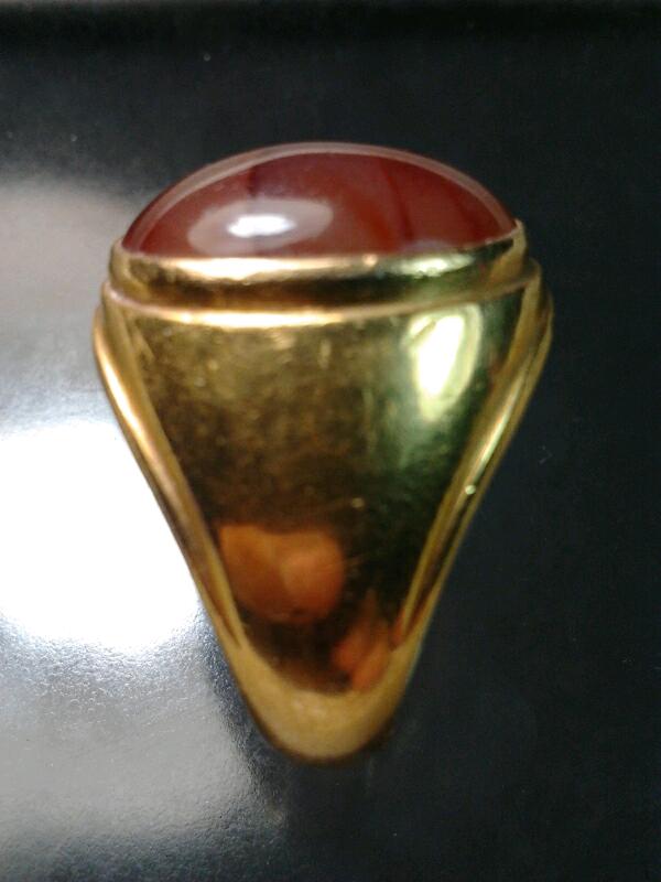 แหวนทองแท้ๆงานสั่งทำ หัวเป็นหินนำโชค งานสวย