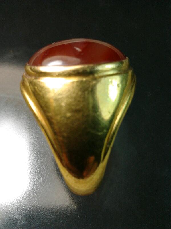 แหวนทองแท้ๆงานสั่งทำ หัวเป็นหินนำโชค งานสวย