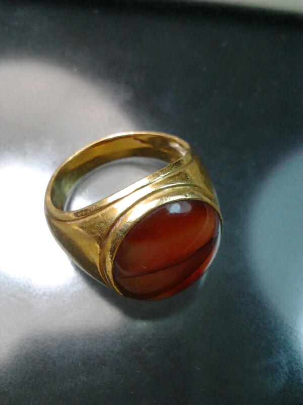 แหวนทองแท้ๆงานสั่งทำ หัวเป็นหินนำโชค งานสวย