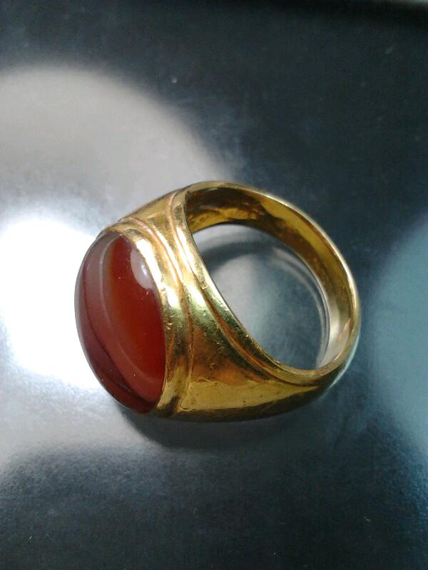 แหวนทองแท้ๆงานสั่งทำ หัวเป็นหินนำโชค งานสวย