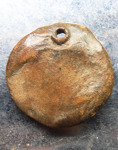 พระจันทร์ลอยข้างรัศมีเนื้อดิน กรุทางสุโขทัย อายุราว700ปีครับ