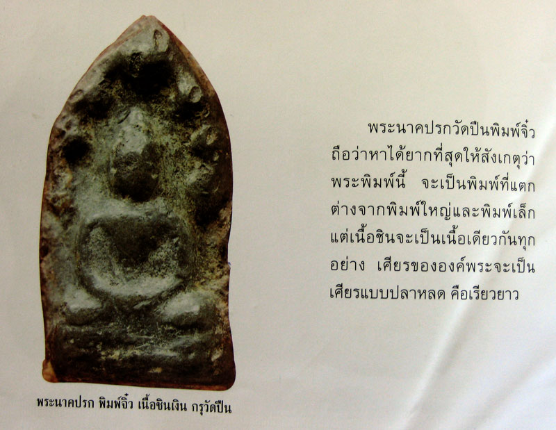 พระนาคปรกกรุวัดปืน พิมพ์เศียรปลาหลด ลพบุรี