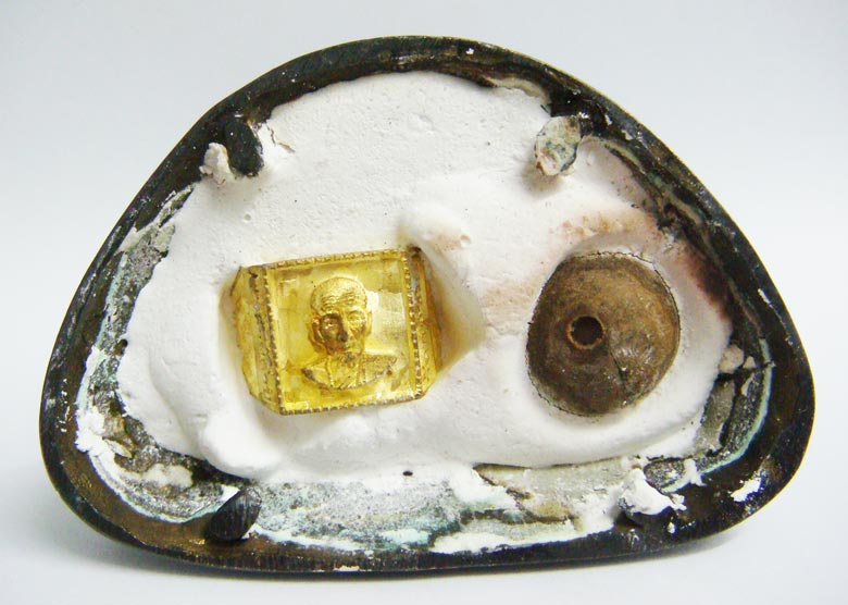 เลข ๑...พระบูชาอุปคุตแบ่งลาภ เนื้อโลหะผสม(รมมันปู) หน้าตัก 2 นิ้ว หลวงปู่คำบุ วัดกุดชมภู