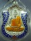 เหรียญหลวงปู่ม่น วัดเนินตามาก รุ่นเสมานพเกล้า เนื้อเงินลงยา3สี กรรมการ 3 โค๊ต