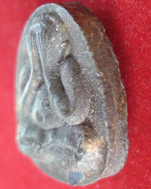 พระปิดตา หลวงปู่โต๊ะ ยันต์ดวงเล็ก  เนื้อใบลาน ฝังตะกรุด