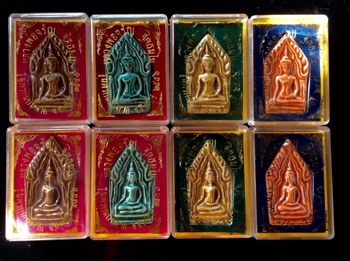 ขุนแผนเคลือบ แขนอ่อน สีน้ำตาล หลวงพ่อจรัญ วัดอัมพวัน สิงห์บุรี รุ่นพรหมบันดาล กล่องเดิม