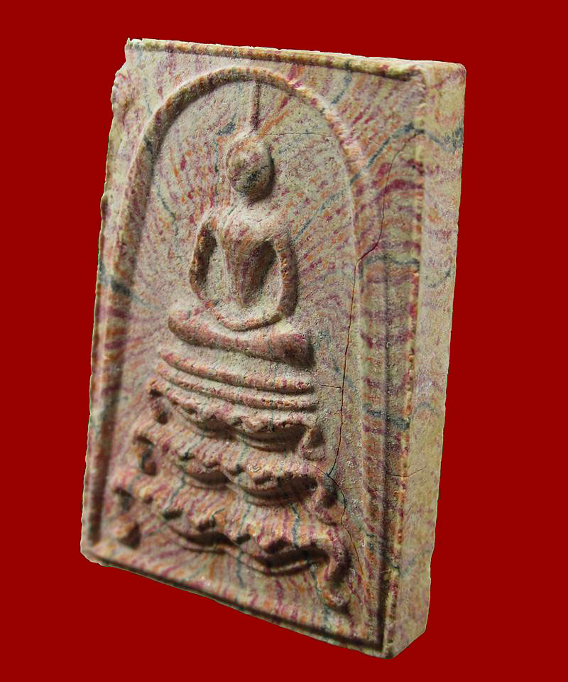 พระ หลวงพ่อแพ วัดพิกุลทอง พระสมเด็จฐานสิงห์ เนื้อลายปี2515