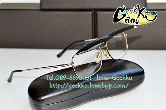 กรอบแว่น Ray Ban (RB6136) คลิปออน กรอบสีเงิน