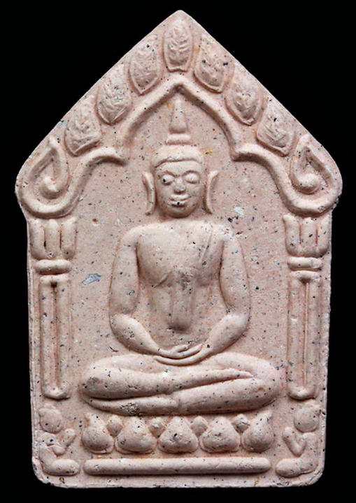 พระขุนแผนผ้าป่า ปี 46 เนื้อชมพู พิมพ์ใหญ่ ตะกรุดเงิน ไม่ทาทอง สวยๆ