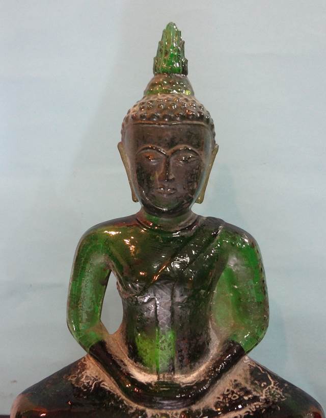  พระแก้วมรกต พิธี25ศตวรรษ เนื้อแก้วสีเขียวหน้าตัก 5 นิ้ว 