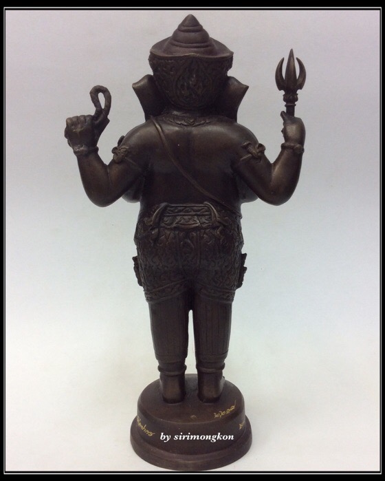 พระพิฆเนศ ปางยืนประทานพร รุ่น 100 ปี กรมศิลปากร ขนาดบูชา สูง 10.5 นิ้ว เนื้อโลหะผสม No.2218