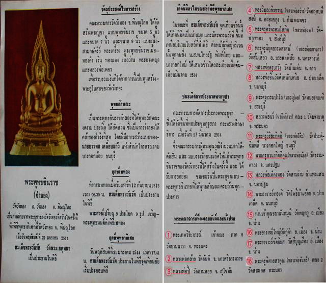 เหรียญพระพุทธชินราช ออกวัดวังทอง จ.พิษณุโลก ปี 2514