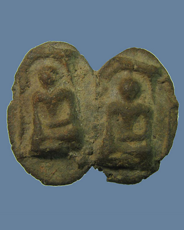 พระหัวใจกำแพง กรุสุโขทัย พิมพ์คู่