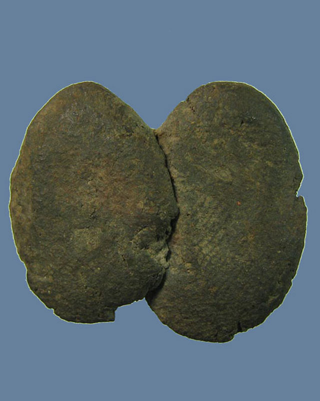 พระหัวใจกำแพง กรุสุโขทัย พิมพ์คู่