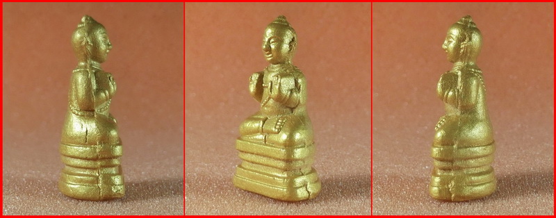 พรายกุมารทอง เนื้อผงพรายกุมาร รุ่นแรก หลวงพ่อสาคร วัดหนองกรับ จ.ระยอง ปี 2552