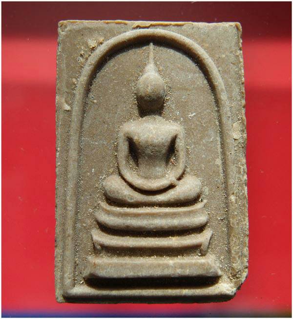 พระสมเด็จหลวงพ่อกวย วัดโฆสิตาราม พิมพ์เอวใหญ่ หลังพระสีวลี ปี 2515 