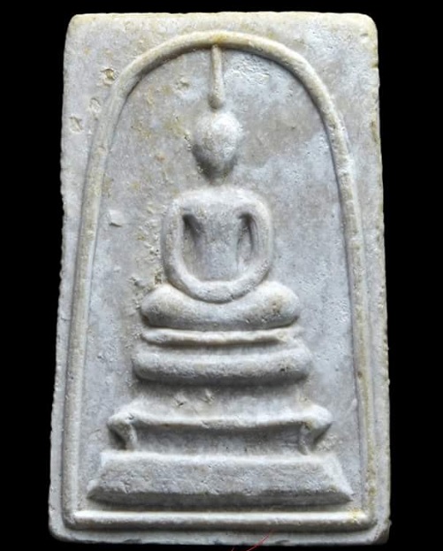 มมเด็จเนื้อผงเกษร108 ปี09 หลังรูปเหมือน หลวงพ่อแพ วัดพิกุลทอง พิมพ์เล็ก ปิดทองในพิมพ์ ทั้งหน้า-หลัง