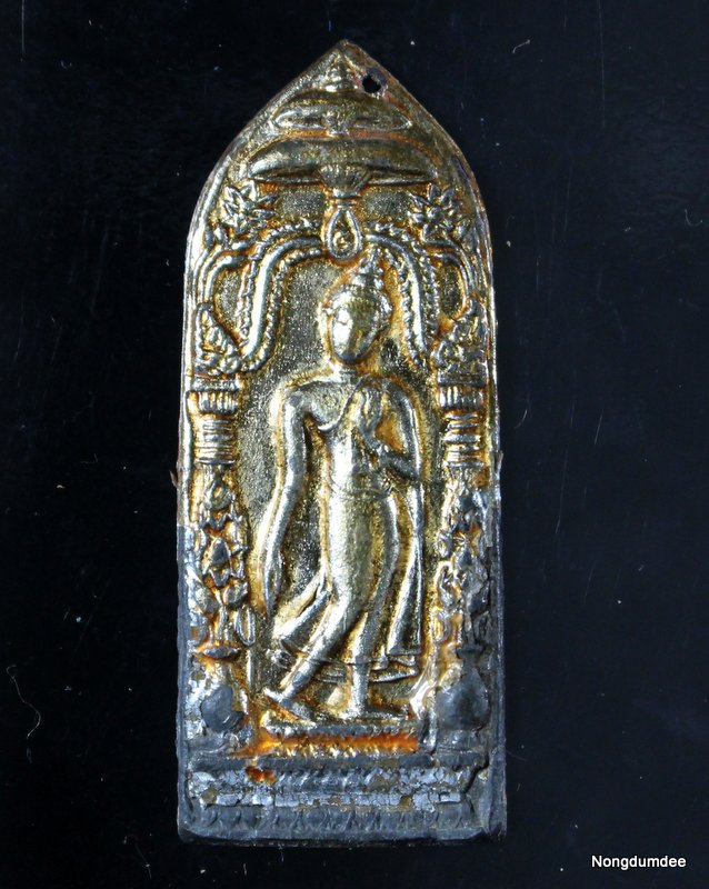 พระลีลากำแพงนิ้ว หลวงพ่อขอม วัดไผ่โรงวัว