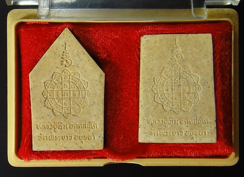 พระรูปเหมือนซุ้มทอง+พระรูปเหมือนมงกุฎพระเจ้า หลวงปู่ทิม วัดพระขาว ปี 2543 