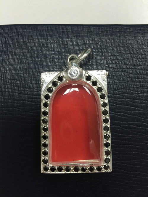 ตลับเงินปิดหลัง สำหรับใส่พระสมเด็จ หลวงปู่หมุน