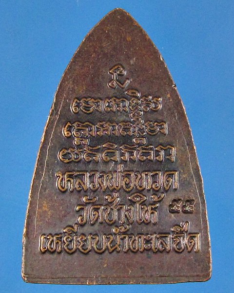 เหรียญหลวงปู่ทวดเตารีดกลีบบัวหลังหนังสือปี55